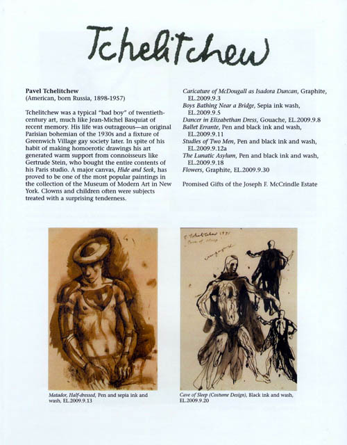 Pavel Tchelitchew - 2009 New Orleans Museum of Art Exhibition Booklet